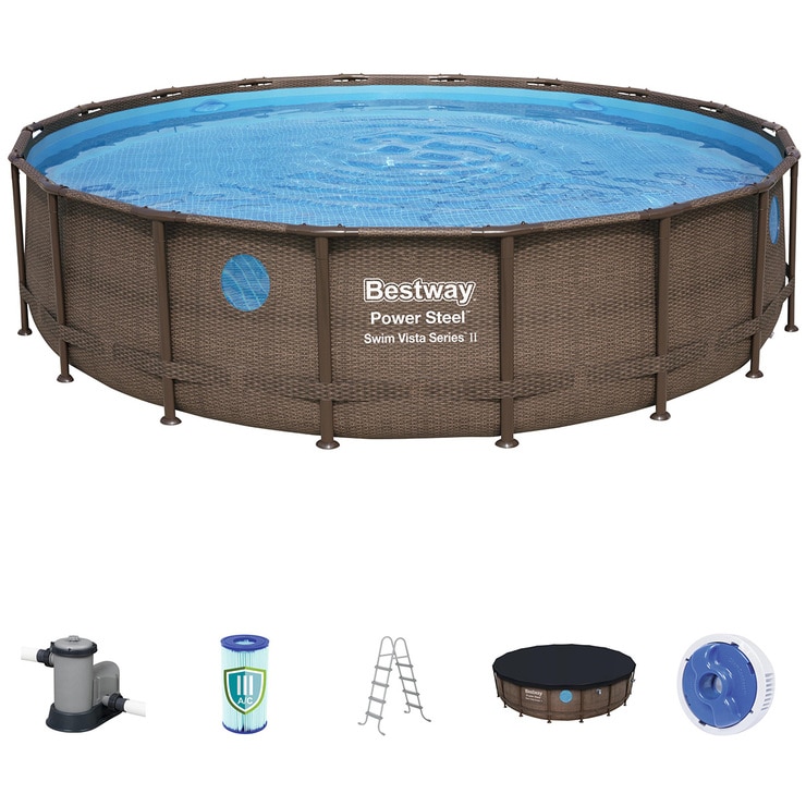 Bestway Power Steel Swim Vista Series Pool Set 5.49 x 1.22m Costco