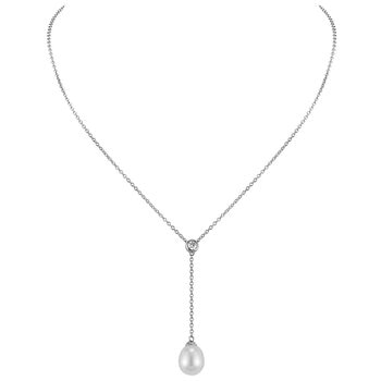 18KT White Gold Cultured Freshwater Pearl Pendant