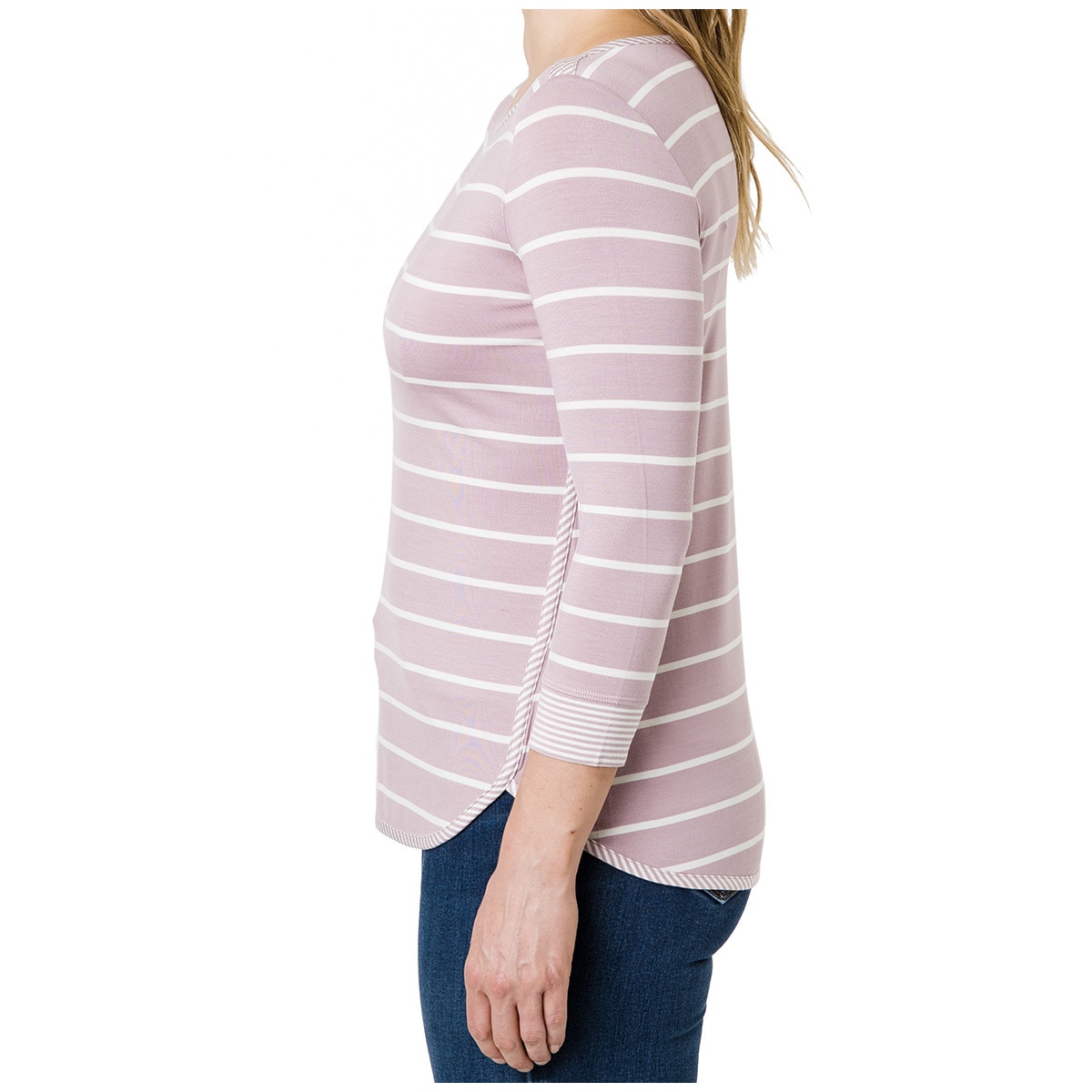 Segments Women's 34 Sleeve Top - Mauve