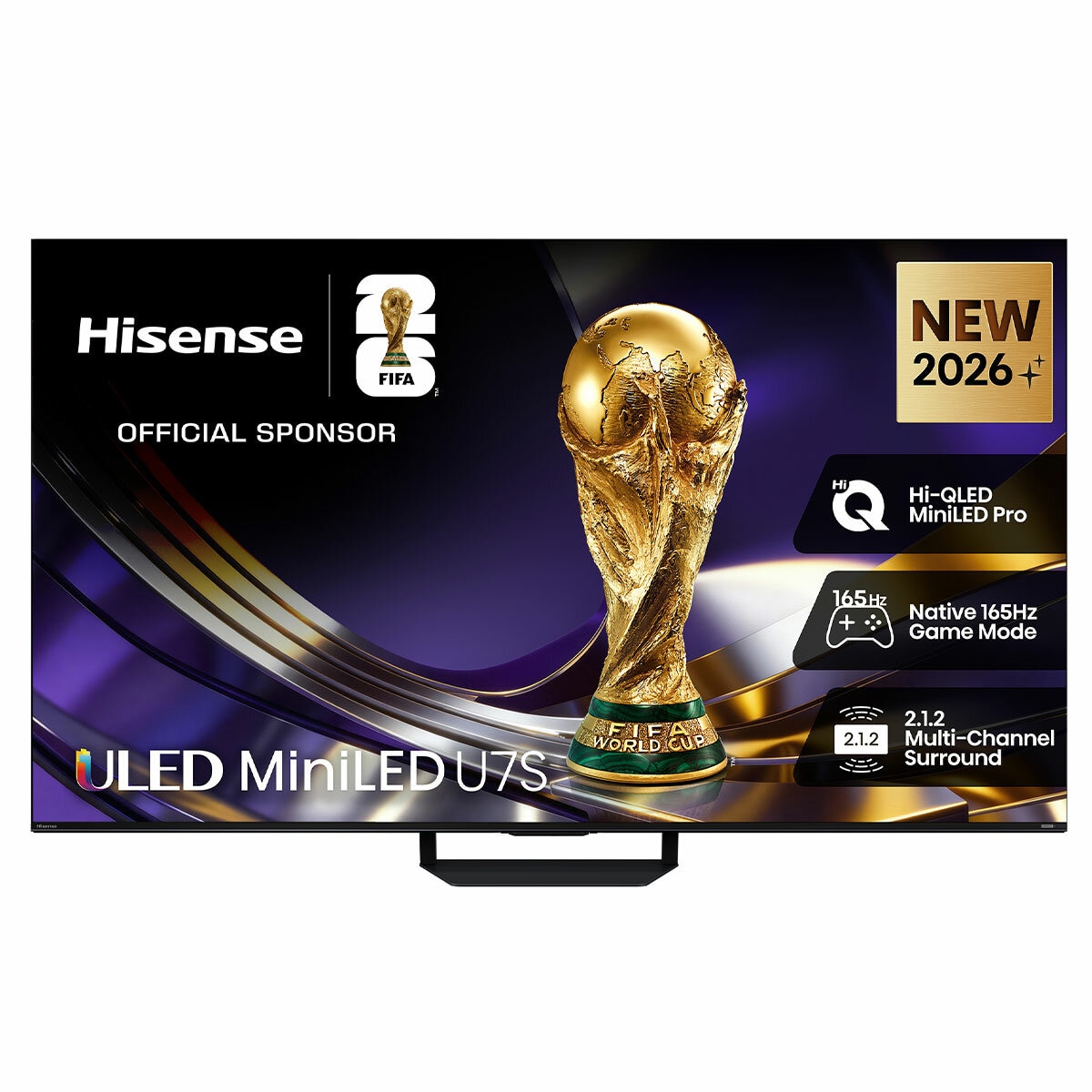 Hisense 55 Inch U7SAU ULED Mini LED 4K Smart TV 55U7SAU
