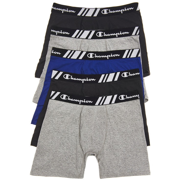 Champion Boxers Black/Grey/Blue, 5pk Costco Australia