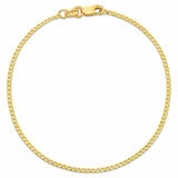18KT Yellow Gold Flat Curb Bracelet 1g