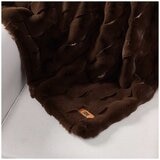 Frye Luxe Faux Fur Throw 152 x 178cm Chocolate