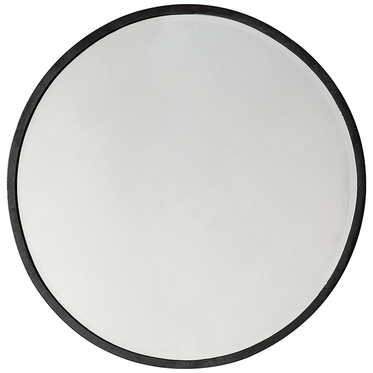 Hudson Living Higgins Round Black Mirror 600 x 600mm