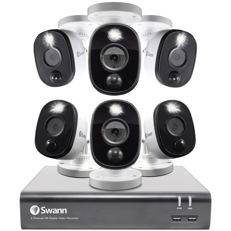Swann 6 Camera 8 Channel 1080P Full HD DVR Security System SWDVK845806WL Costco Australia