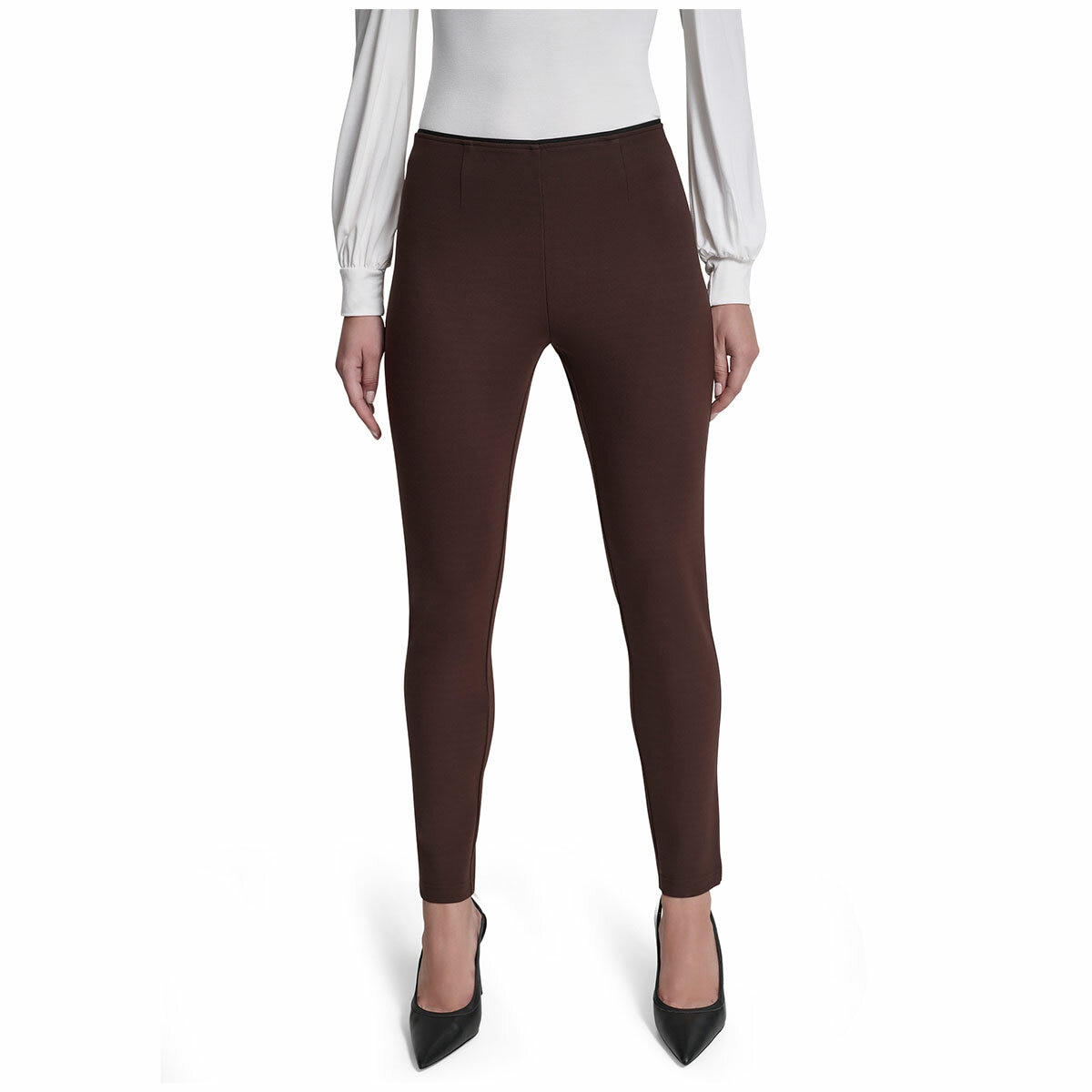 DKNY Women's Slim Leg Ponte Pant