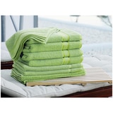 Kingtex Plain dyed 100% Combed Cotton towel range 550gsm Bath Sheet set 14 piece - Apple