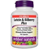Webber Naturals Lutein & Bilberry Plus 150 Caps