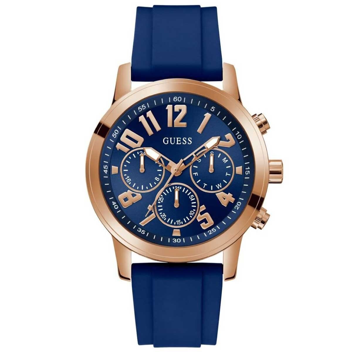 GUESS Parker Navy Blue SIlicone Men's Watch GW0708G3