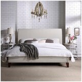Northridge Home Upholstered Queen Bed - Beige