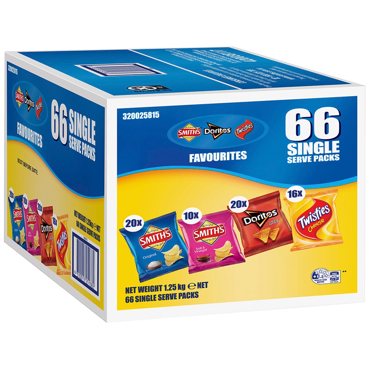 Smith's Variety Favourites 66 packs