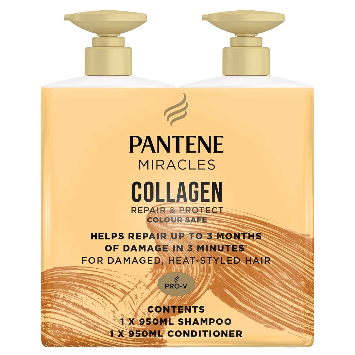 Pantene Miracles Collagen Shampoo & Conditioner 2 x 950ml