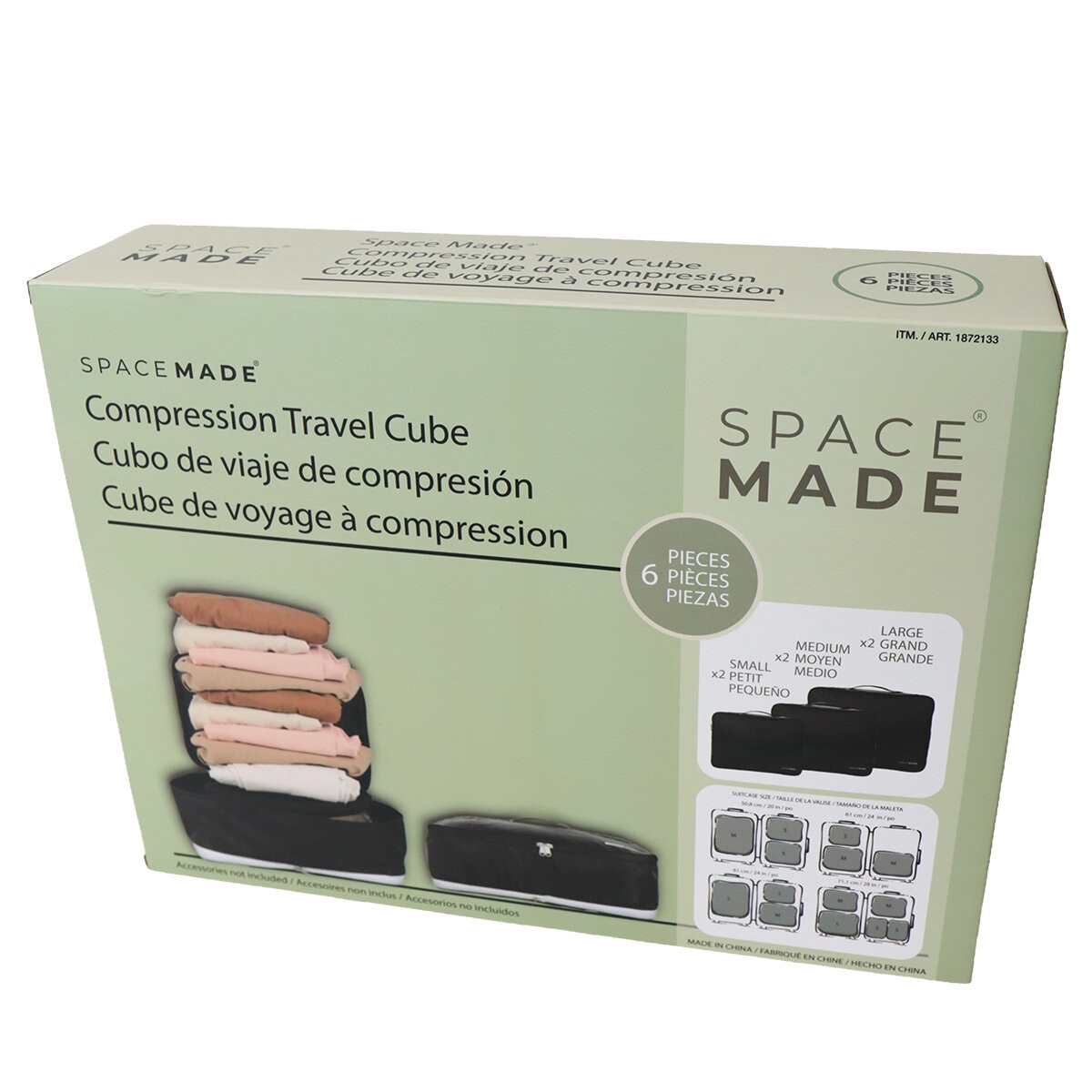 SpaceMade Compression Travel Cube 6pc set SpaceMade Compression Travel Cube 6pc set