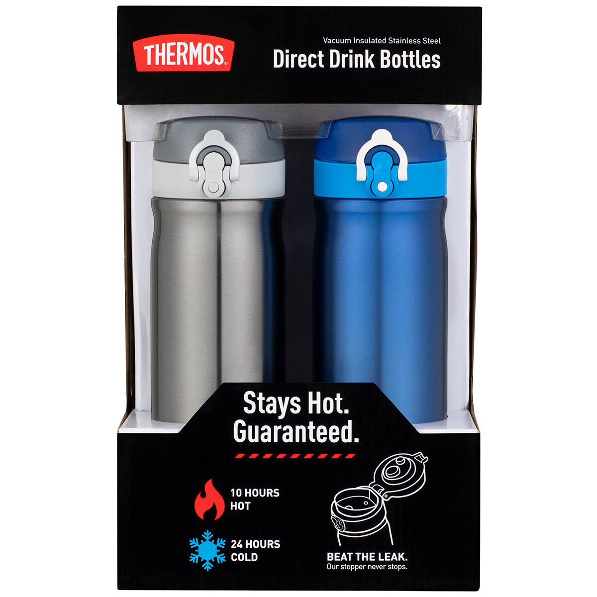 Thermos 470ml Vacuum Insulated Directdrink Bottle 2 Pack...