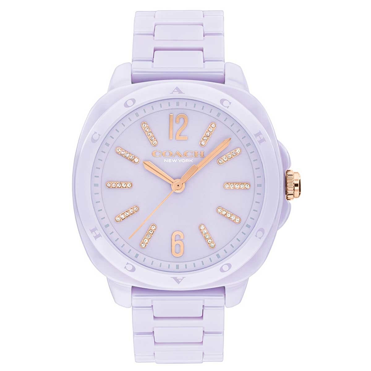 Coach Kitt Lavendar Ceramic Women's Watch 14504481