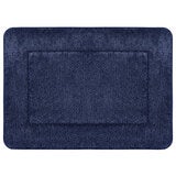 French Connection Memory Foam Bath Mat 2 Pack Set Blue Depths