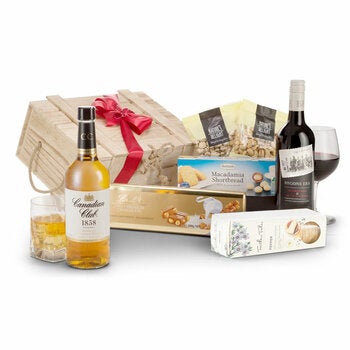 Interhampers Whisky & Red Crate Hamper Interhampers Whisky & Red Crate Hamper