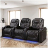 Valencia Home Theatre Oslo Edition 3 Seater Dark Chocolate