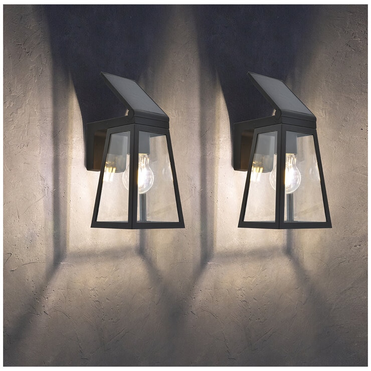 Lutec Solar LED Coach Light 2 Pack 6990905012 Lutec Solar LED Coach Light 2 Pack 6990905012