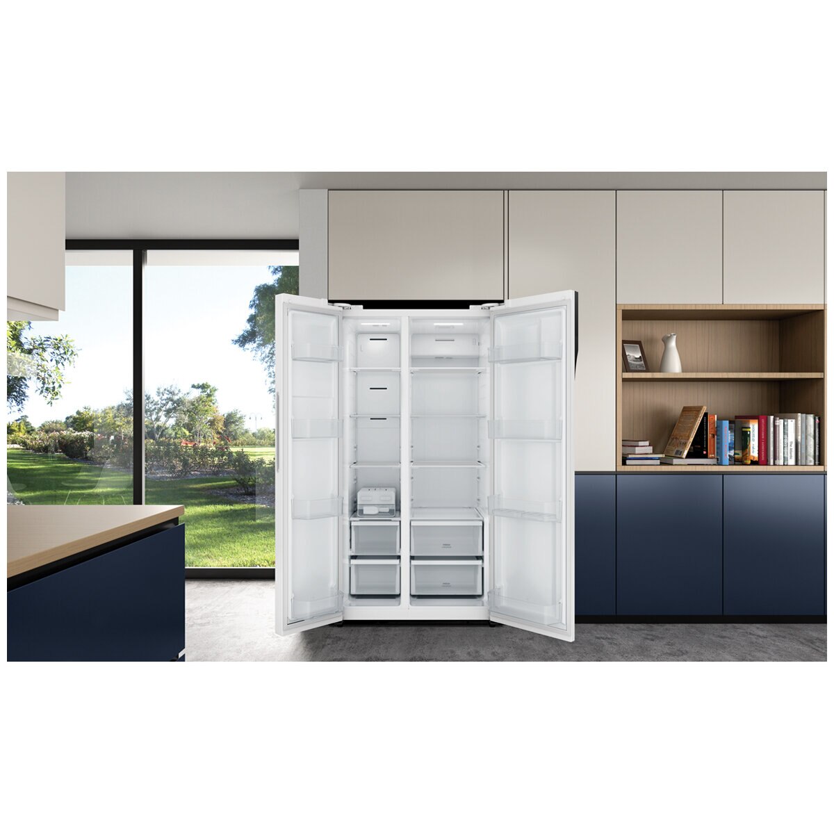 Westinghouse 624L Side By Side Fridge White Westinghouse 624L Side By Side Fridge White