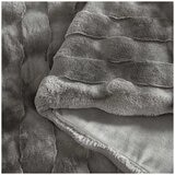 Frye Luxe Faux Fur Throw 152 x 178cm Grey
