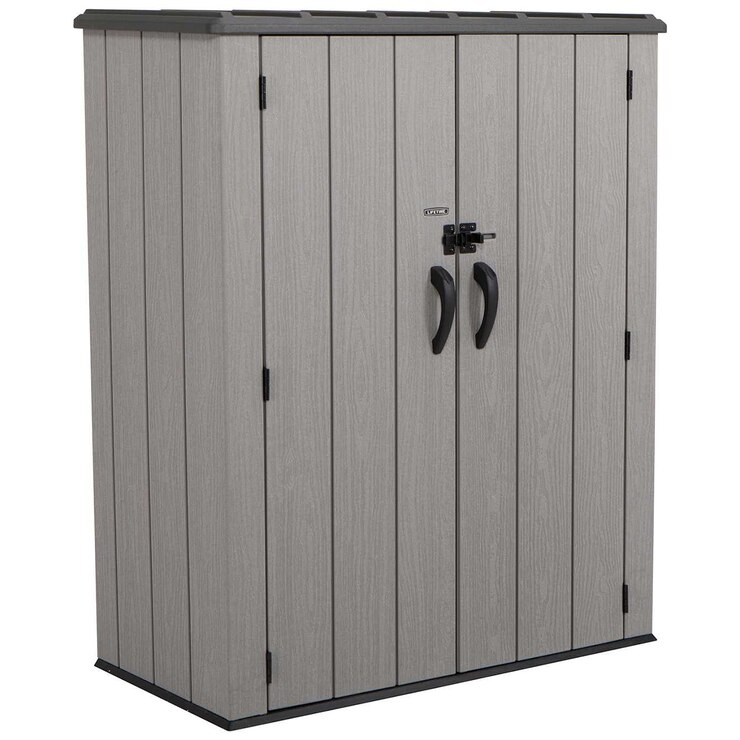 Lifetime Vertical Storage Shed 136.3 (L) cm x 69.9 (W)cm x 172.1 (H )cm