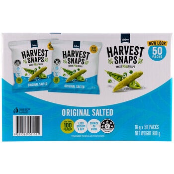 Calbee Harvest Snaps Baked Pea Crisps 50 x 18g