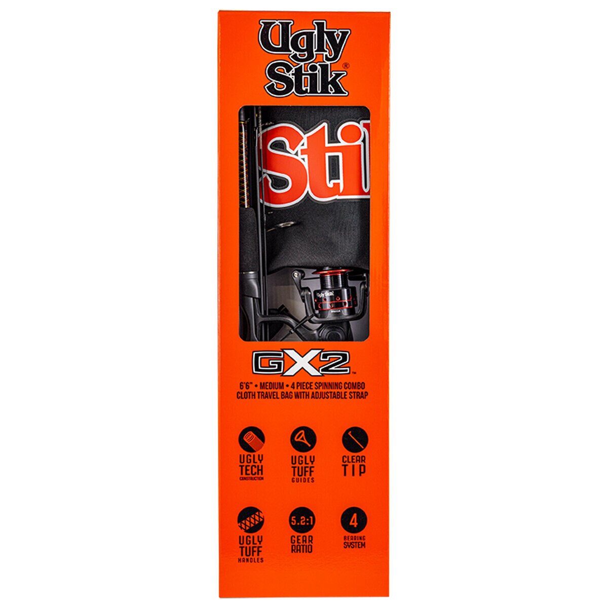 Ugly Stik GX2 Travel Fishing Combo 3-6kg