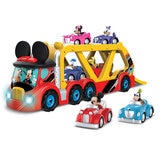 Hasbro Lights And Sounds Extra Large Hauler With 6 Vehicles Mickey