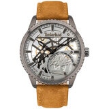 Timberland Colchester Brushed Gun Metal Leather Watch