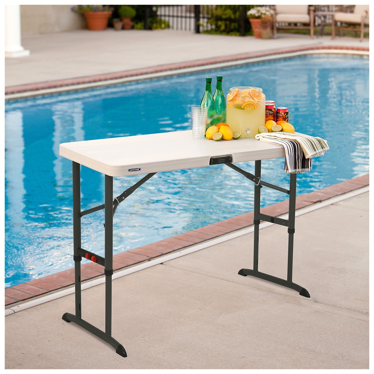 Lifetime 1.21m Adjustable Height Folding Table Costco Australia