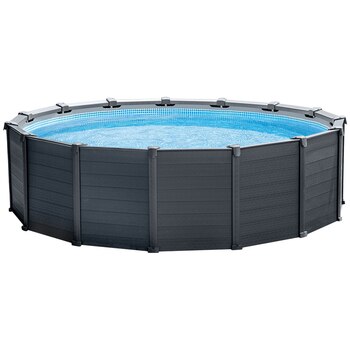 grey inflatable pool