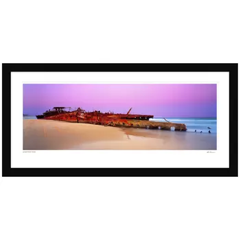 Ken Duncan Maheno Wreck Fraser Island Framed Print 101.2 x 51.9cm