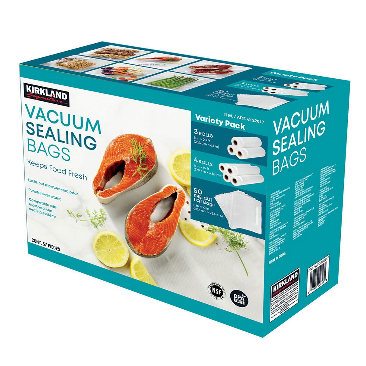 New Kirkland Vacuum Sealer bags are half the cost per square foot as the  FoodSaver brand. Nice! : r/Costco