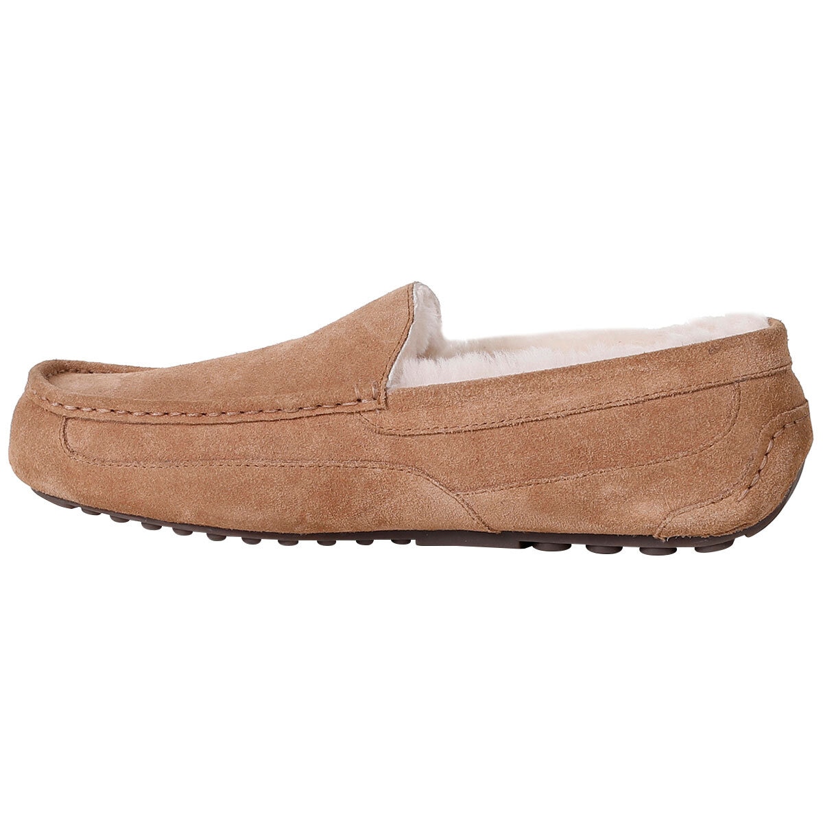 Kirkland Signature Men's Wool Shearling Slippers Cream