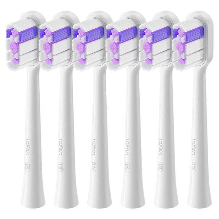 Laifen Ultra Whitening Universal Brush Head (6 Pack) Purple Laifen Ultra Whitening Universal Brush Head (6 Pack) Purple