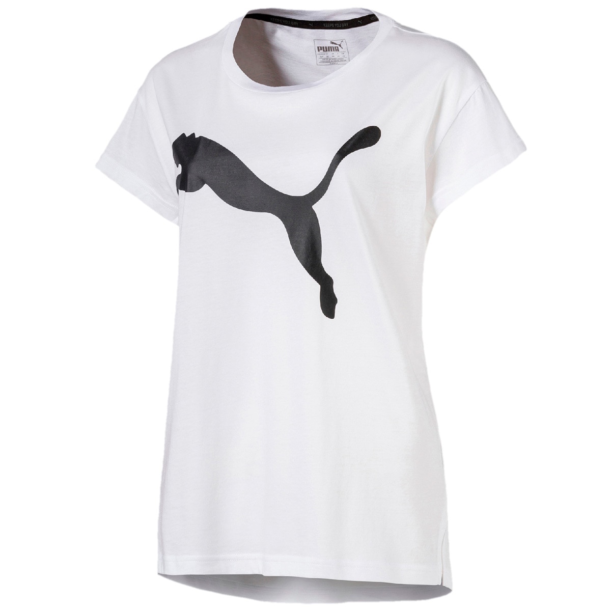 Puma Women's Cat Logo Tee - Black/White