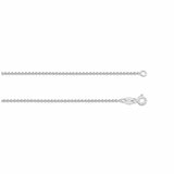 18KT White Gold Cable Chain