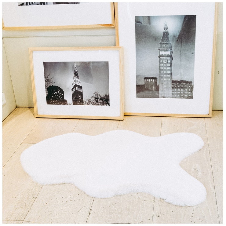 Mon Chateau Luxe Faux Fur Rug Ivory Costco Australia