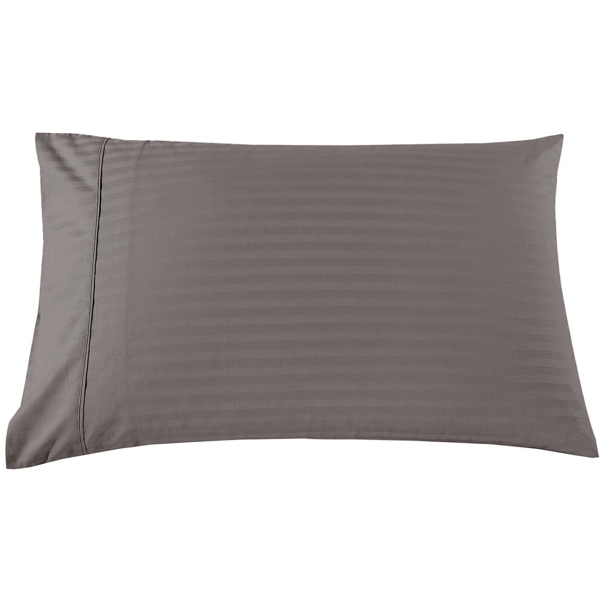 Bdirect Kensington 1200TC Cotton Sheet Set in Stripe - Single Charcoal