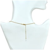 14KT Yellow Gold Layered Chain Necklace With Gold Beads