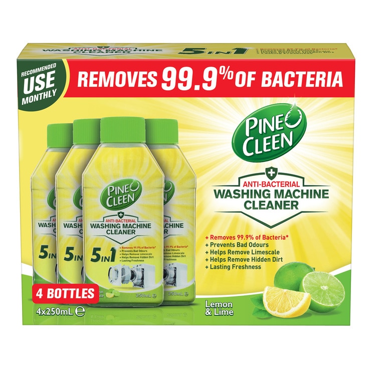 Pine O Cleen Washing Machine Cleaner Lemon & Lime 4 x 250ml