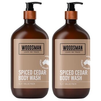 Woodsman Spiced Cedar Body Wash 2 x 1L