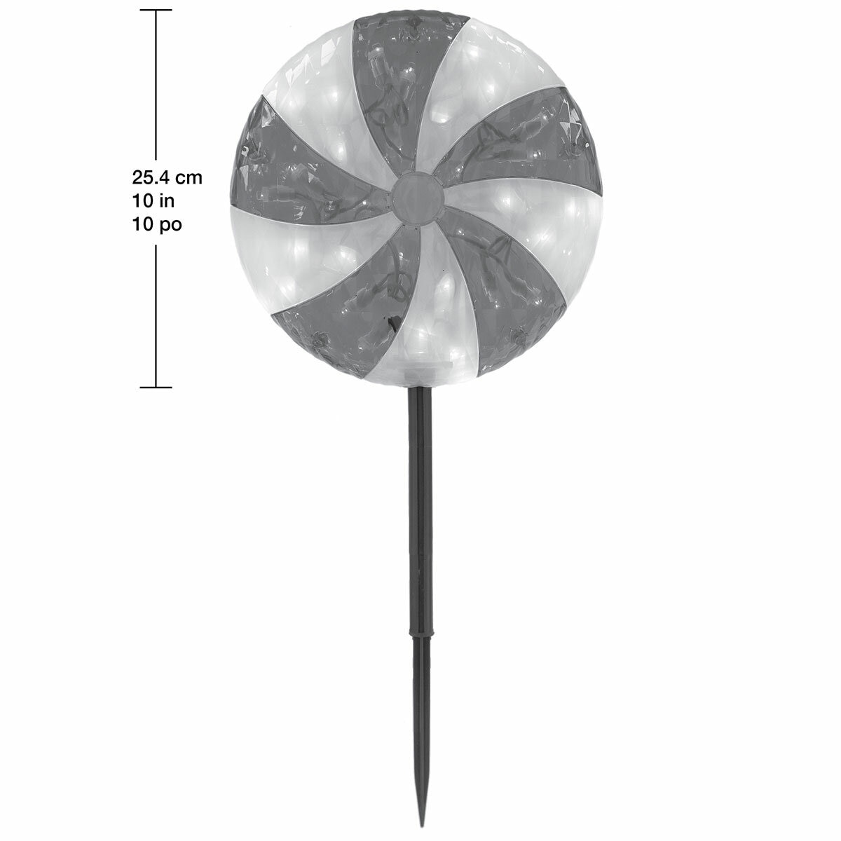 Peppermint LED Lawn Stakes 25.4cm Set Of 6