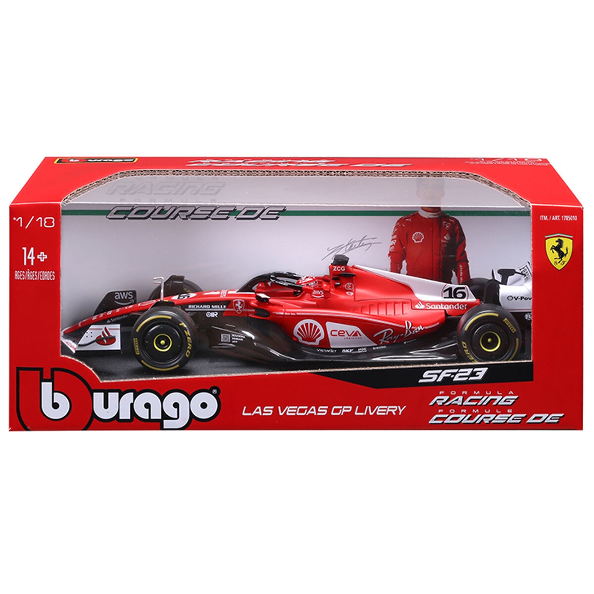 1:18 Ferrari SF-23 2023 Las Vegas Charles Leclerc 1:18 Ferrari SF-23 2023 Las Vegas Charles Leclerc