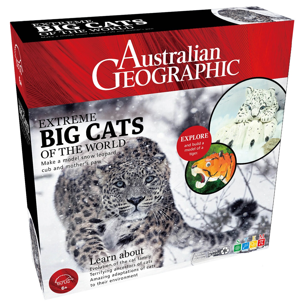 D28 Australian Geographic Extreme Animals Kit 2 Packs Big Cat/Wild Dog