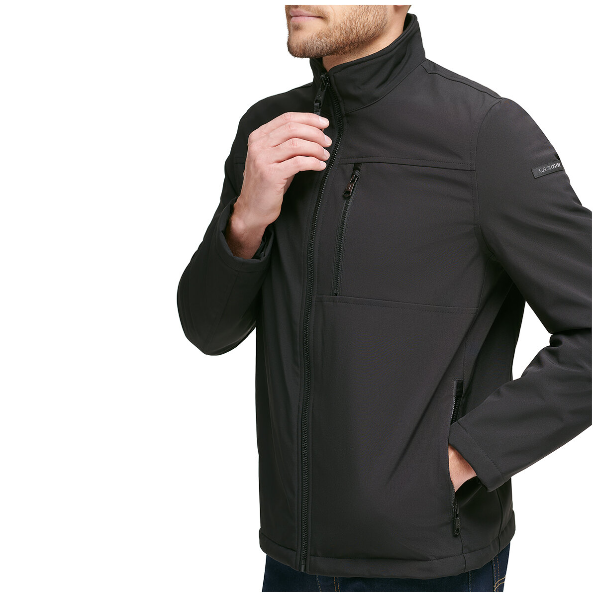 Calvin Klein Men's Lightweight Softshell Jacket Black