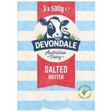 Devondale Salted Butter 3 x 500g