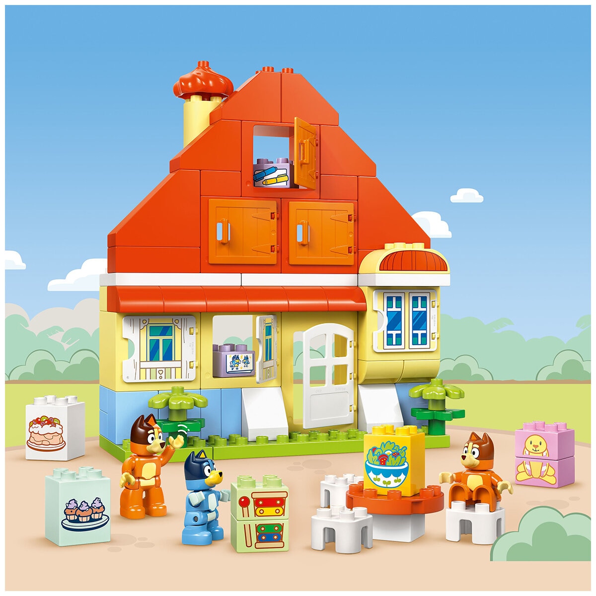 LEGO DUPLO Bluey Blueys Family House with Memory Game 10459