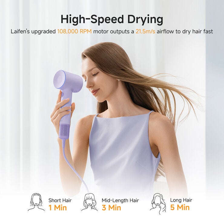 Laifen SE 2 High Speed Hair Dryer Purple 1HD13GAUPU001
